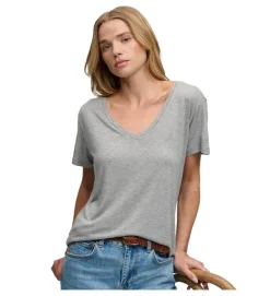 tee shirt - MANCHE COURTE - vetement femme - Coton - Gris - Superdry