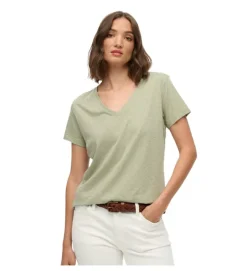 tee shirt - MANCHE COURTE - vetement femme - Coton - Vert - Superdry