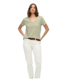 tee shirt - MANCHE COURTE - vetement femme - Coton - Vert - Superdry