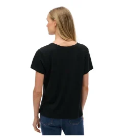 tee shirt - MANCHE COURTE - vetement femme - Coton - Noir - Superdry