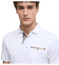tee shirt - MANCHE COURTE - vetement homme - Coton - Blanc - Barbour