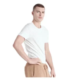 tee shirt - MANCHE COURTE - vetement homme - Cuir - Blanc - American vintage