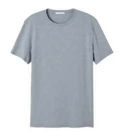 tee shirt - MANCHE COURTE - vetement homme - Cuir - Gris - American vintage