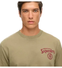 tee shirt - MANCHE COURTE - vetement homme - Coton - Kaki - Superdry
