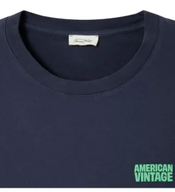 tee shirt - MANCHE COURTE - vetement homme - Coton - Bleu Marine - American vintage