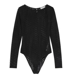 tee shirt - MANCHE LONGUE - vetement femme - Synthétique - Noir - Grace and mila