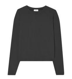 tee shirt - MANCHE LONGUE - vetement femme - Coton - Noir - American vintage