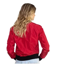 veste - BOMBER - vetement femme - Coton - Rouge - Bombers original