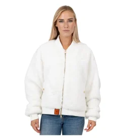 veste - BOMBER - vetement femme - Synthétique - Blanc - Bombers original