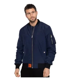 veste - BOMBER - vetement homme - Nylon - Bleu - Bombers original