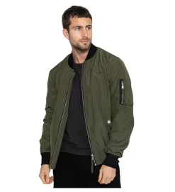 veste - BOMBER - vetement homme - Nylon - Kaki - Bombers original