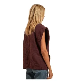 veste - SANS MANCHE - vetement femme - Textile - Bordeaux - Aokyanos