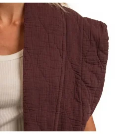 veste - SANS MANCHE - vetement femme - Textile - Bordeaux - Aokyanos